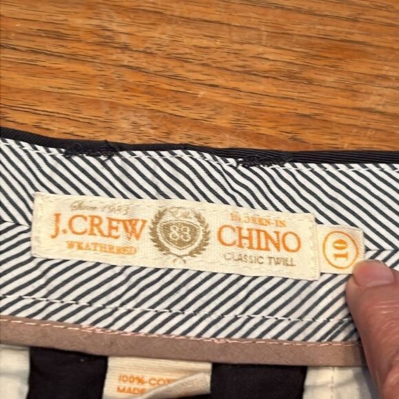 J CrewβShorts 10 Weathered Broken In Chino Blue - Picture 2 of 7